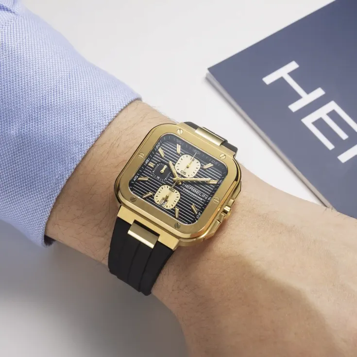 Cap Camarat Square Chronograph 35646P1N14CA Altın Sarısı Erkek Kol Saati