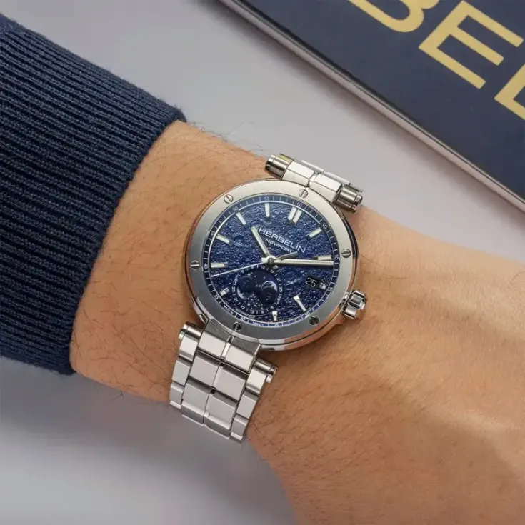 Newport Automatic Phases De Lune 2889B15 Çelik Erkek Kol Saati