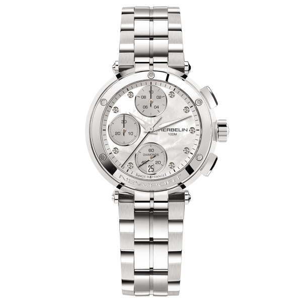 Newport Chronograph 35688B89 Pırlantalı Çelik Kadın Kol Saati
